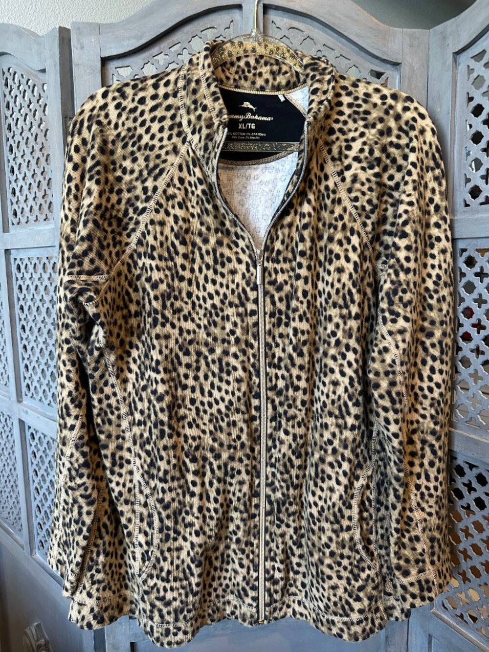 Tommy Bahama zip sweater